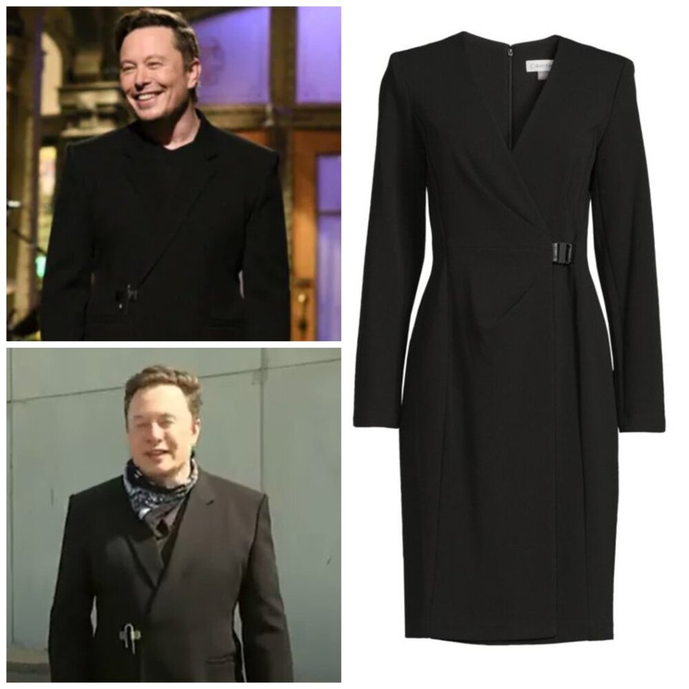 Elon Musk Pin Blazer - Women`s Version  Dress - Calvin Klein- size 6 - NEW